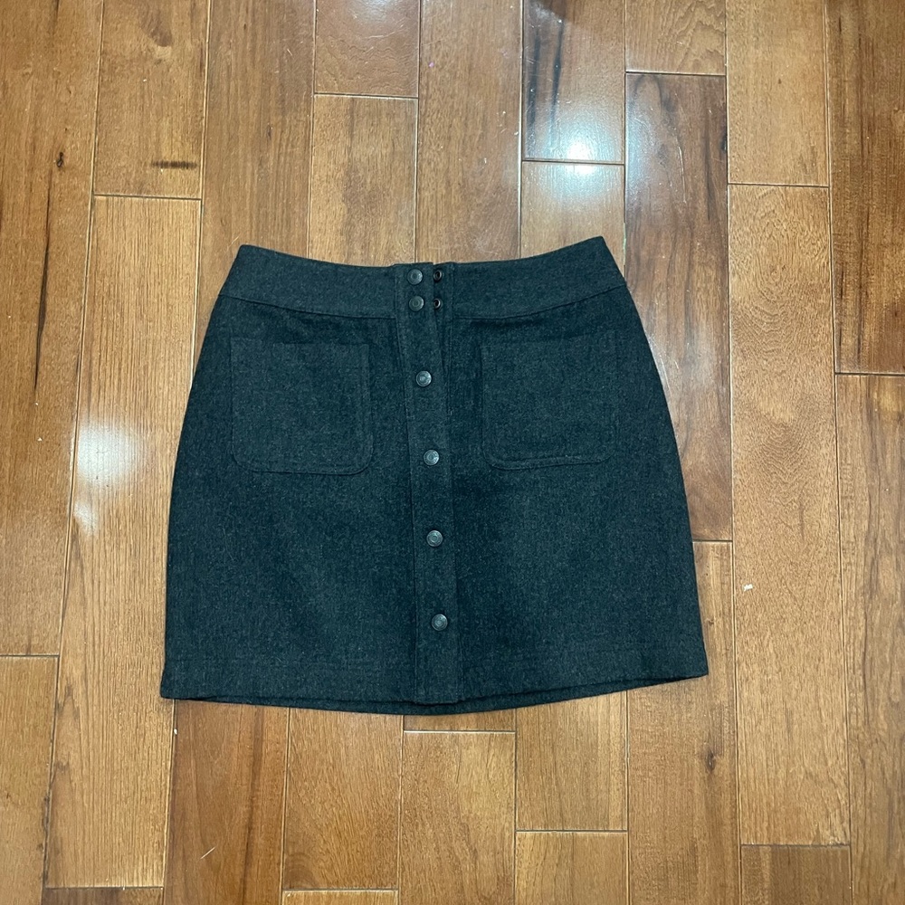 Faux Wool Mini Skirt